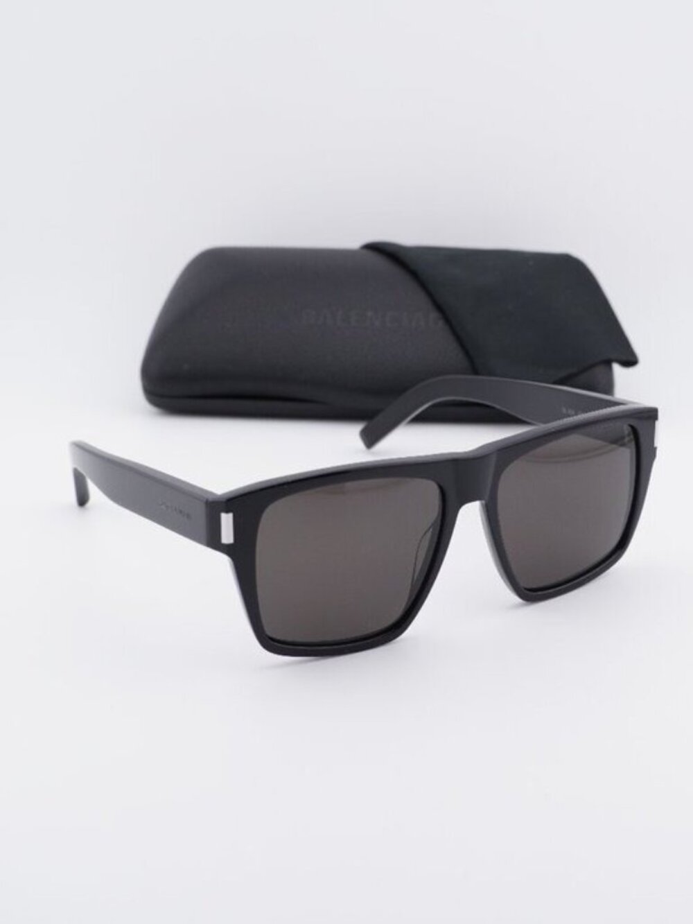 Saint Laurent SL424 001 Square Sunglasses - Black